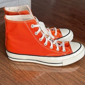 Converse Orange High-Top Sneakers